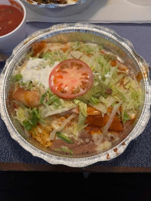 Seafood Chimichanga.